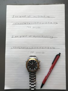 Multi tasking exercise